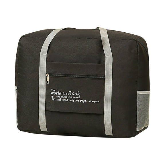 Foldable Travel Trolley Luggage Bag Portable Cationic Boarding Bag with Large Capacity 46x34x17cm Storage Organizer for Plane