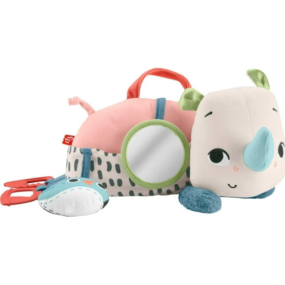 Juguete para recién nacidos Fisher-Price Planet Friends Tummy Time Rhino