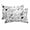 Black White, variant on Black White Cartoon Space Outdoor Pillows for Chaise Lounge Chair Waterproof Lumbar Pillows with Insert&Adjustable Strap Beach Headrest Pillow Star Spacecraft Rocket Meteorite Pool Pillow 11"x16"
