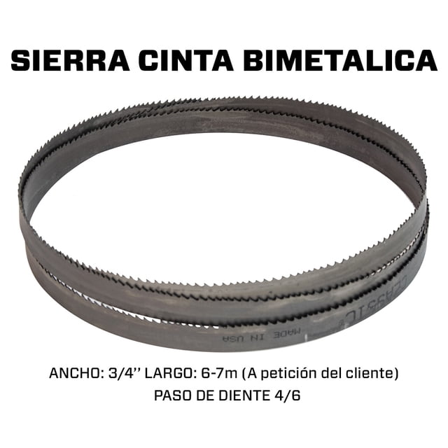 (6 a 7 metros) Segueta sierra cinta bimetalica 3/4" x 0.035” LENOX 4/6 DDP