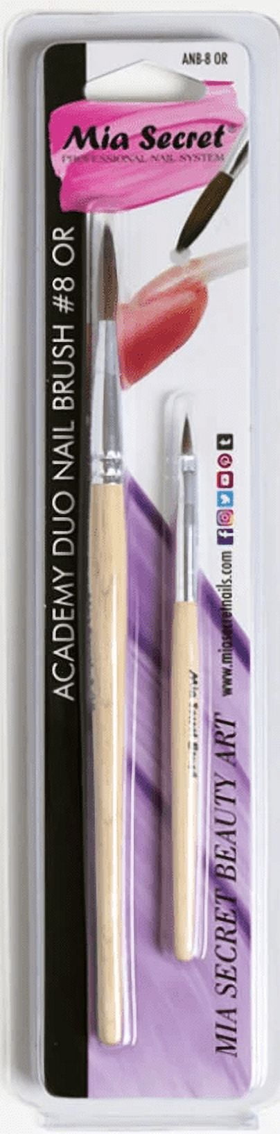 Mia Secret - Liquid Monomer 0.5oz + Cover Beige Acrylic Powder 0.5oz + Dappen Dish + Academy Duo Nail Brush #8 OR - COMBO