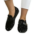 thumbnail image 5 of Carnival Shoes Women Retro Glitter Slip On Casual Comfortable Round Toe Walking Soft Sole Shoes, 5 of 8
