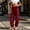 Wine, variant on Wovilon Women's Casual Jogger Pants, High Waisted Drawstring Trousers with Side Pockets, Relaxed Loose Fit Baggy Sweatpants for Women, Lightweight Summer Vacation Travel Everyday Wear