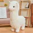 thumbnail image 1 of Muñeco de alpaca de peluche de alpaca blanca pura, muñeco de alpaca suave como la nieve Rojo Verde, 1 of 4