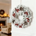 thumbnail image 3 of Cheapark Handmade Christmas Ginkgo Nut & Snowflake Wreath - Festive Flower Accents with Natural Elements, Decorative Wreath for Door Window, Christmas Holiday Decorations that Impress Guests, 3 of 7