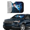 thumbnail image 4 of Windshield Sun Shade Foldable Car Front Window Sunshade For Car Suv Trucks Vans - Best Heat Shield Blocker Visor Cover Blocks Uv Rays And Keeps Your Vehicle Cool-Small, 4 of 5