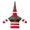 Green, variant on Christmas Knitted Santa Wine Bottle Cover, Red Polyester Wine Bag for Gift Wrapping, Festive Bottle Sleeve for Christmas