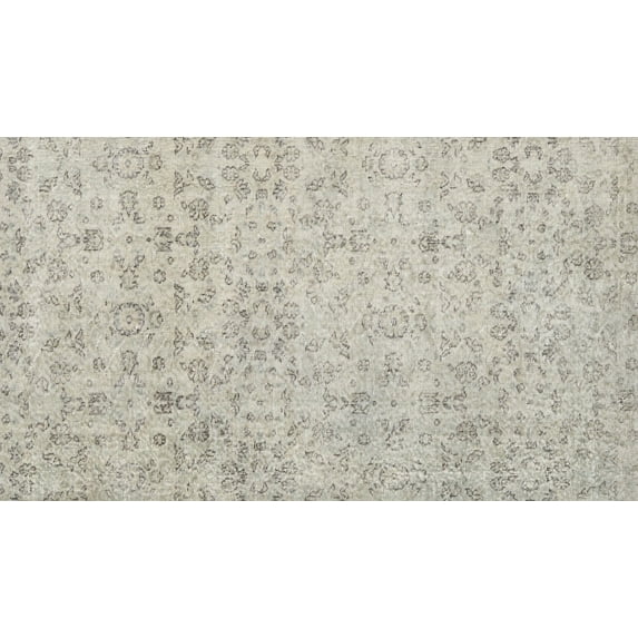 Ahgly Company Machine Washable Indoor Rectangle Contemporary Green Area Rugs, 7' x 9'