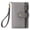 Dark gray, variant on TAZAG microfiber leather short wallet women's zipper buckle wallet clutch bag anti-theft card holder coin purse