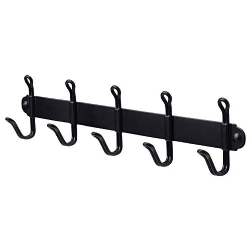 Ikea Svartsjon Black 5 Hook Coat Hanger Clothes Rack Hats Towels Scarves Wall Wire Com Ikea Svartsjon Black 5 Hook Coat Hanger, Ikea White Metal Coat Stand