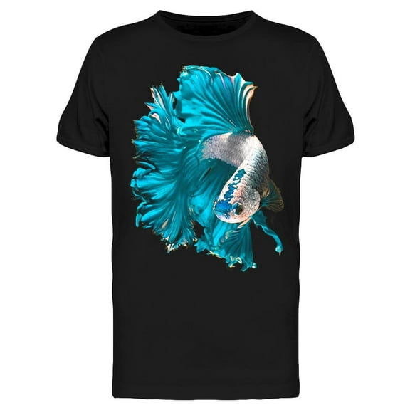 Turquoise Dragon Betta Fish Tee Men's -Image by Shutterstock