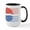 White/Black Inside, variant on CafePress - Pepsi 90S Lines - 15 oz Ceramic Large White Novelty Mug
