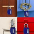 thumbnail image 4 of Jinsinto 4 Digit Combination Lock Padlock Code for Locker for Gyms Gate Shed Garage - Blue, 4 of 5