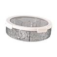 thumbnail image 2 of simhoa Divided Serving Tray Rotatable Compact Nut Container for Home New Year Party Clear Gray, 2 of 8