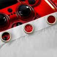 thumbnail image 4 of Homewish Red Black Console Black Out Curtains,Gamer Gaming Curtains Pack of 2 (42x63 Each),3D Cartoon Gamepad Bedroom Curtains For Adults,Luxury Bedroom Decor, 4 of 6