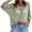 Green, variant on Crochet Sweaters for Women Spring Summer Diamond-shaped Hollow Out V Neck Batwing Sleeve Cute Beach Knit Pullover Tops Cover Up