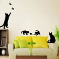 thumbnail image 3 of Cat Play Ball Butterfly Wall Sticker Removable PVC PVC Furniture Animal Furniture Wallpaper Cartoon Children Kids Room Decals, 3 of 5
