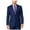 Blue - blueblack, variant on Shaquille O'neal Mens Textured Two Button Blazer Jacket, Blue, 44 Regular