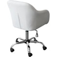thumbnail image 5 of INO Design Home Office Chair Executive Mid Back Computer Table Desk Chair Swivel Height Adjustable Ergonomic with Armrest - White, 5 of 9