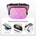 thumbnail image 5 of Hirioo Colorful Glitters for Double Layer Waist Bag Adjustable Fanny Pack For Travel Running Hiking, 5 of 9