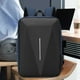 thumbnail image 5 of Mochila portátil para hombres y mujeres - Bolsa de viaje de negocios de 17,3 pulgadas con cerradura antirrobo, Oxford impermeable, gran capacidad, puerto USB, oficina para desplazamientos, 5 of 7