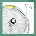 thumbnail image 5 of Clearance Sale Mini Fans Night Light Desktop Fan USB Rechargeable Portable Office Fan For Home Use, 5 of 9