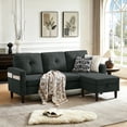 thumbnail image 4 of Soscana Living Room Sectional Sofa Couch with Reversible Ottoman 3 Seater L-shaped Couch Convertible Modular Sofa for Home Small Space Apartment Office Studio,Storage Design,Tool Free Assemble, 4 of 11
