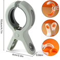 thumbnail image 4 of Pegs For Washing Line, Towel Clips For Sun Loungers, 6 Pcs Non-marking Plastic Clothes Pins, Large Windproof And Non-slip Strong Towel Clips For Beach, 4 of 5