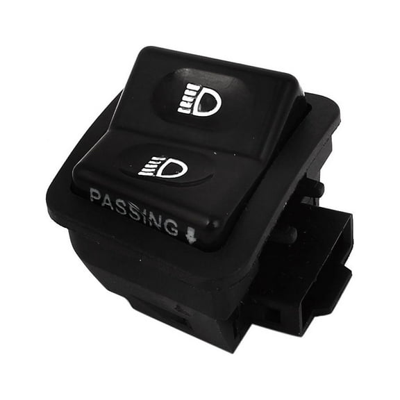 Unique Bargains Scooter Motorcycle 2 Position Headlight Light Push Bottom Switch for Heroic