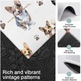 thumbnail image 3 of Cartoon Corgi Dog and Footprints Kitchen Rugs Sets Of 3,Kitchen Runner Rugs Non Skid Washable,Decorative Kitchen Floor Mats for Kitchen,Sink,Laundry,17"x30"+ 17"x47" + 17"x59", 3 of 6
