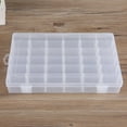 thumbnail image 3 of Boîte de Rangement en Plastique Transparent Réglable avec 36 Fentes Amovibles pour Ranger Boucles d'Oreilles, Bagues, Perles et Autres Objets d'Artisanat et Accessoires., 3 of 8