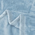 thumbnail image 5 of JML Flannel Fleece Blanket,Soft 1 Ply Lightweight Bed Blanket,Light Blue, Queen (79"x 91"), 5 of 6