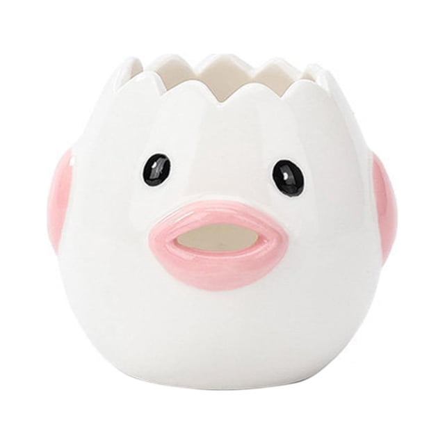 WHEANG Premium Ceramic Egg Separator Quite Cute Cup Egg Yolk Separator Kitchen Gadgets Convenient And Simple