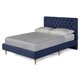 thumbnail image 4 of Cama Matrimonial Makora Velaria Azul Tapizada en Tela Tipo Velvet (No Incluye Colchón), 4 of 8