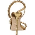 thumbnail image 3 of Jessica Simpson Womens Jaycin Embellished Heeled Sandal 6 Gold/Clear, 3 of 7