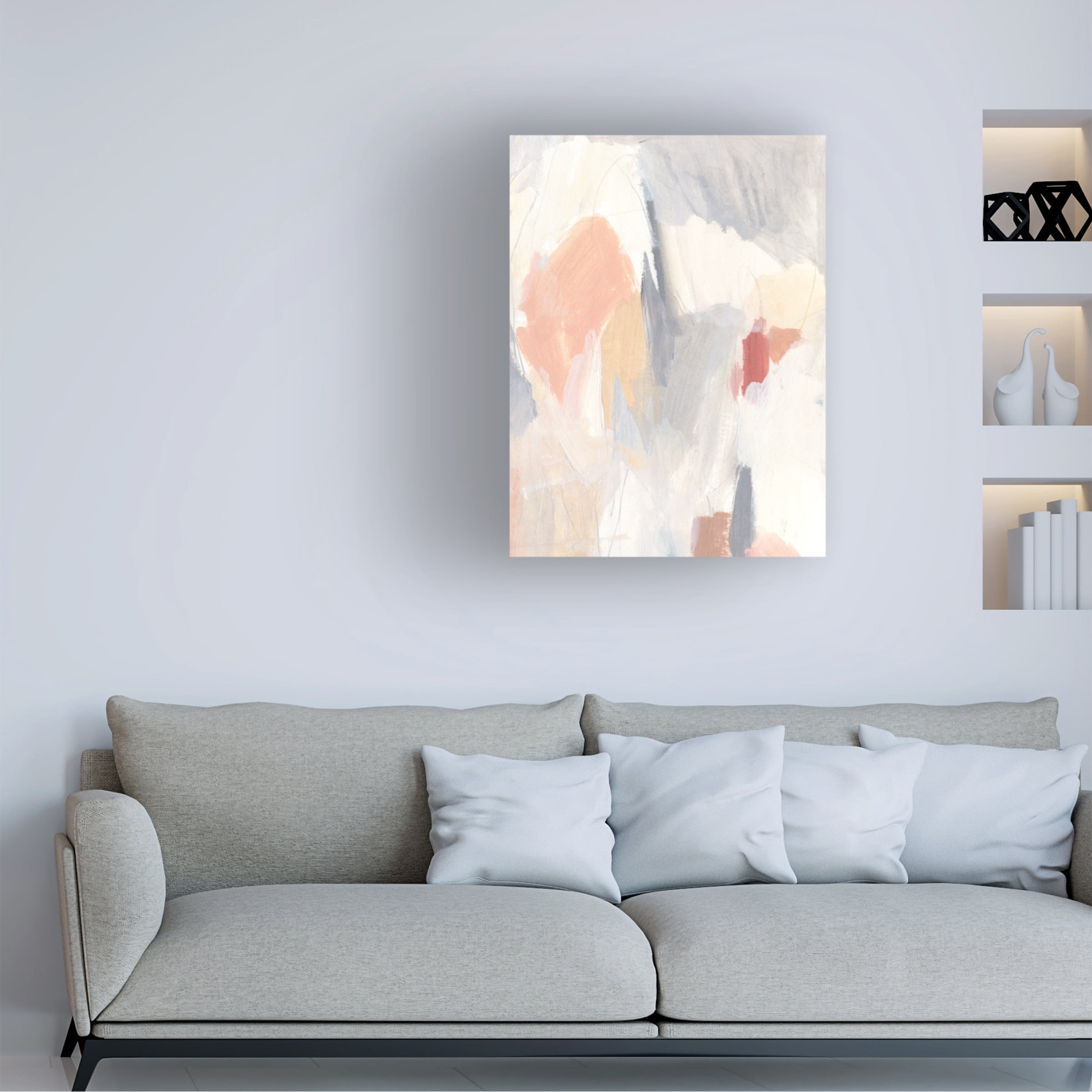 Annie Warren 'Love Bomb I' Canvas Art