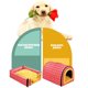 thumbnail image 5 of Colchoneta extraíble y lavable para mascotas | Cama para perros de doble cara, cálida y fresca | Colchoneta para gatos de tamaño completo o medio | Colchoneta de tela Oxford para dormir, 5 of 6