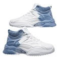 thumbnail image 2 of AUDeals Men's Gradient Sneakers, High Top Athletic Shoes with Mesh Breathable Comfort for Walking and Running (Light Blue, 8), 2 of 4