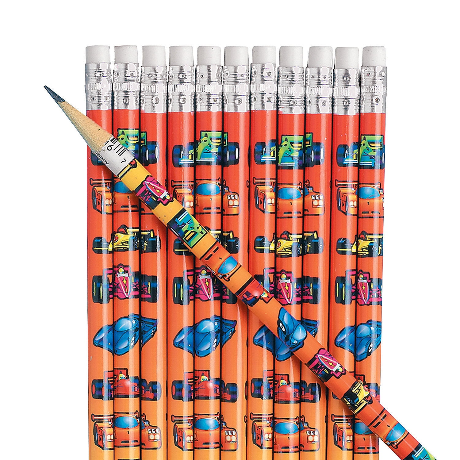 Fun Express - Cars Pencils (2dz) - Stationery - Pencils ...