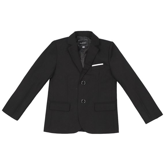 Boys Coat Spring Autumn Long Sleeve Button Down Shirt Coats Boys' Outwear Jackets Black 15 Years-16 Years