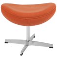 thumbnail image 2 of Pouf en tissu de laine orange, 2 of 3