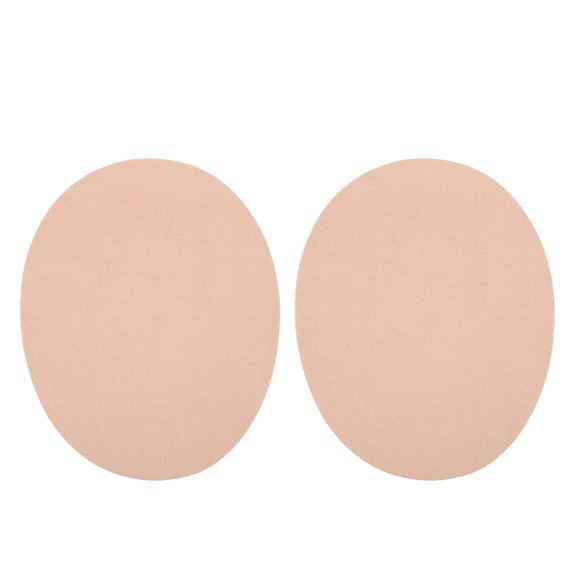STOBOK 1Pair Durable Beige Sweater Elbow Patches Iron-on Oval Applique for Clothing Decor