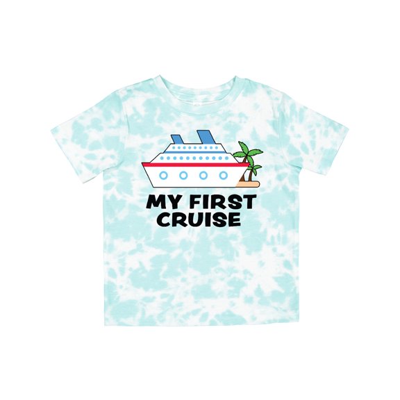 Inktastic My First Cruise with Cruise Ship and Palm Trees Boys or Girls Toddler T-Shirt