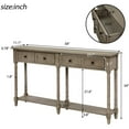 thumbnail image 7 of Harper & Bright Designs Retro Console Table Sofa Table for Entryway with Drawers and Shelf Living Room Table, 7 of 7