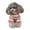 Pink_L, variant on OutmaxHome Dog Costumes Four-Legged Clothes Turtleneck Color Stripes Shirt Soft Puppy Pajamas Spring Summer Pet Blouse