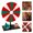 Red, variant on Spin The Wheel - Prize Wheel Spinner With Stand | Erasable Board Games For Christmas Party Christmas Family Game Prop