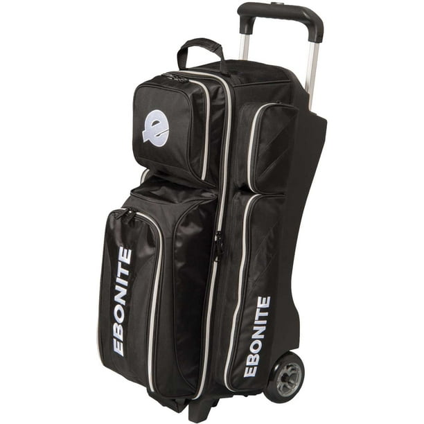 Ebonite Equinox Triple Bowling Ball Roller Bag Black