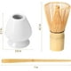 thumbnail image 2 of Juego de batidor de matcha, kit para preparar matcha, soporte de cerámica para batidor, cuchara para té, herramientas tradicionales japonesas para matcha para la ceremonia del té japonesa (blanco,, 2 of 3