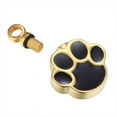 thumbnail image 2 of Gold Dog Paw Print Pet Cremation Urn Necklace for Ashes Memorial Necklace Cremation Jewelry Keepsake Ashes Free Funnel Kit, 2 of 4