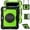 Black+Green, variant on Dteck Case for iPad M4 Pro 11 Case 2024, Shockproof with Screen Protector/Swivel Kickstand/Hand Strap/Pencil Holder Shoulder Strap Rugged Cover,Black Blue